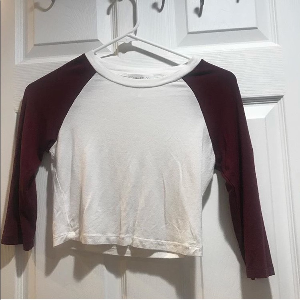3/4 sleeve crop top